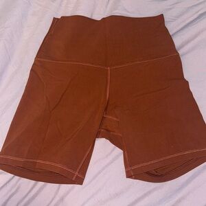 Lululemon align short 6” dark terracotta size 4